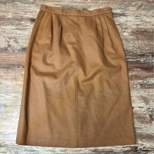 Personal | Vintage! 100% Wool Knee-Length Side Button Skirt, Size 12